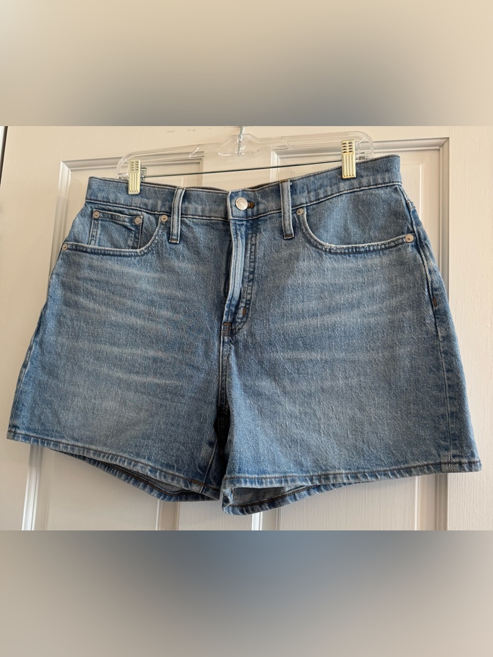 Madewell The Perfect Mid Length Jean Shorts Medium Wash